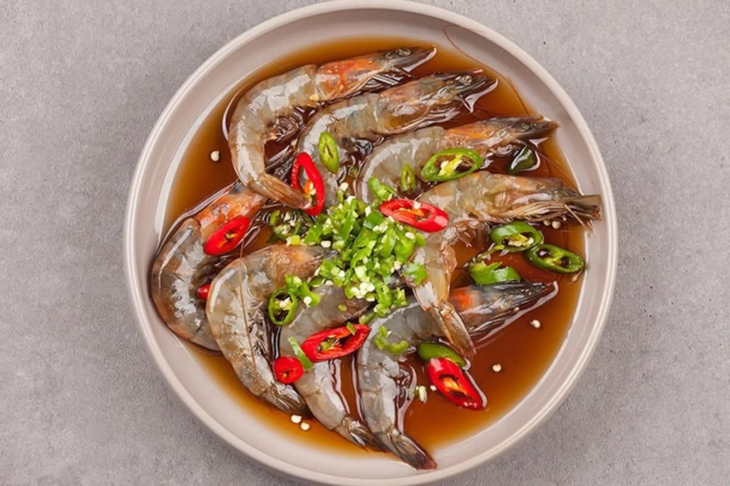 cách làm tôm ngâm nước tương