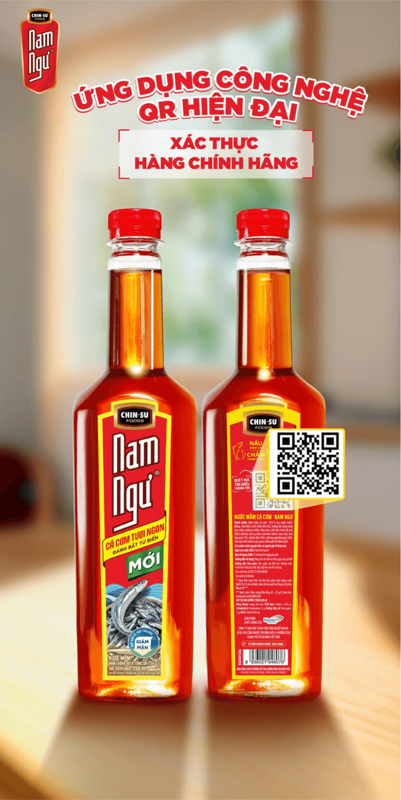 Xem hạn sử dụng nước mắm Nam Ngư ở đâu? Qua QR Code