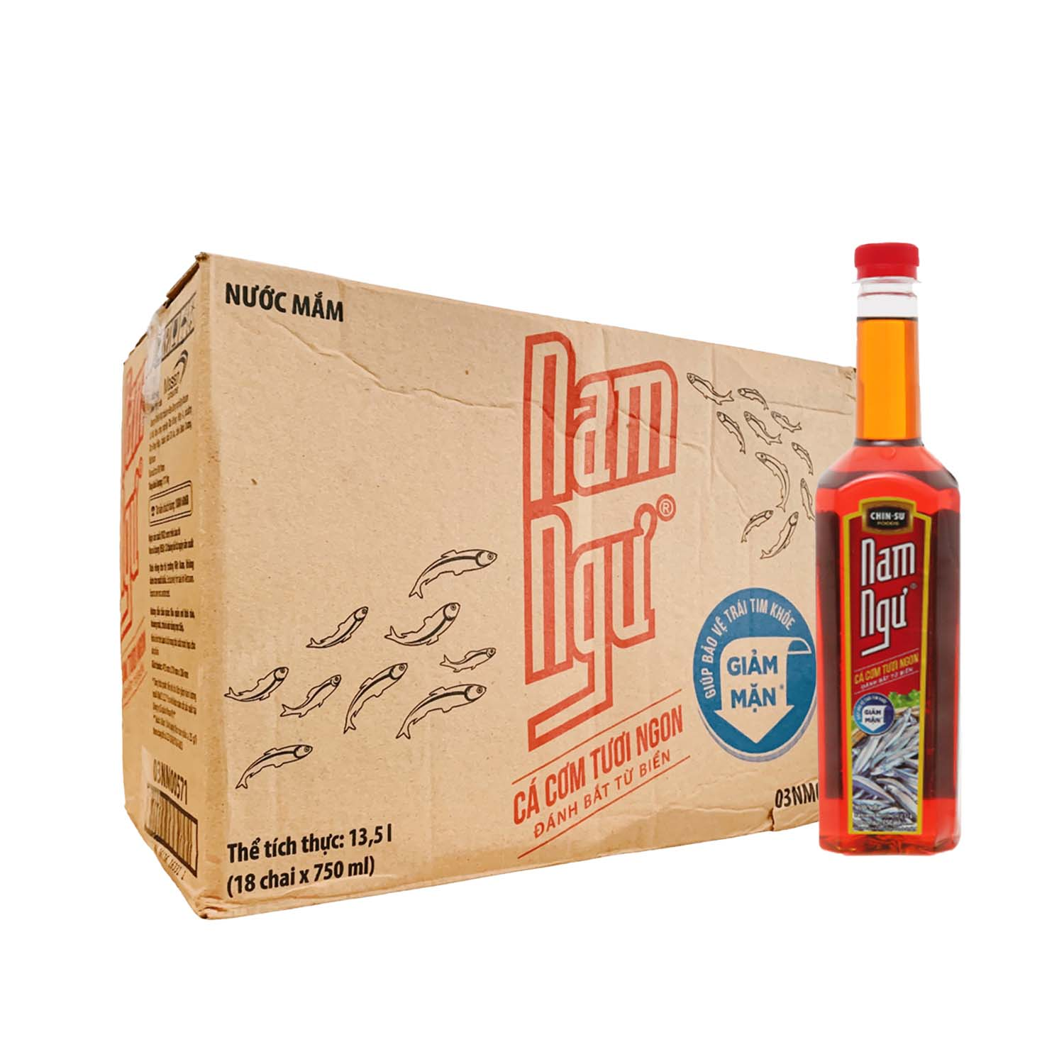 Nam Ngư 750ml 1 thùng bao nhiêu chai? Có 18 chai